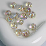 Transparent AB Love Heart Round Beads For Jewelry Making DIY