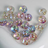 Transparent AB Love Heart Round Beads For Jewelry Making DIY