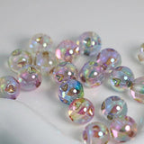 Transparent AB Love Heart Round Beads For Jewelry Making DIY