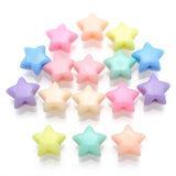 Mixed Pastel Acrylic Beads Charm Various Shape Flower Heart Kids Craft