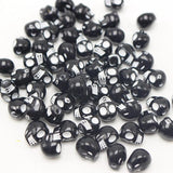100 Acrylic Gothic Skull Beads 10mm for Halloween