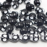 100 Acrylic Gothic Skull Beads 10mm for Halloween