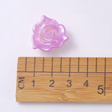 50g ABS Faux Pearl Gradient Mix rose Flowers Acrylic Beads