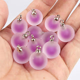 DIY 20PCS 16MM Mini Acrylic Bottles Frosted Beads Charm Pendant