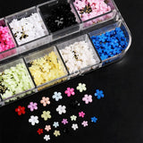 Mixed Colorful Flower Nail Charms Acrylic 3D Decoration