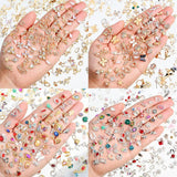 Assorted Nail Charms Alloy 3D Rhinestones Crystal Jewelry DIY Decor