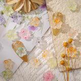 50PCS Glow In The Dark Resin Dried Flower Nail Charms