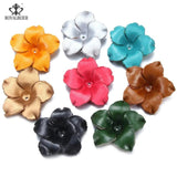 RoyalBeier Floral Ornaments Faux Leather Women Retro Headwear Pendant Necklace