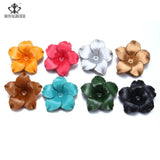 RoyalBeier Floral Ornaments Faux Leather Women Retro Headwear Pendant Necklace