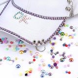 25g/box ABS Acrylic Beads Pearls Mixed Size Semi-circular Pearl
