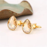 Men's Crystal French Cufflinks for Business Banquet Wedding