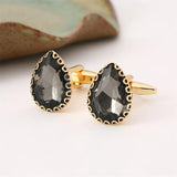 Men's Crystal French Cufflinks for Business Banquet Wedding