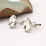 Men's Crystal French Cufflinks for Business Banquet Wedding
