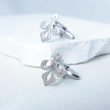 Holy Lily Flower Cufflinks Stainless Steel Men Shirt Buttons