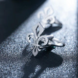 Holy Lily Flower Cufflinks Stainless Steel Men Shirt Buttons
