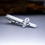 Classic Stainless Steel Saint Lily Tie Clip