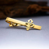 Classic Stainless Steel Saint Lily Tie Clip