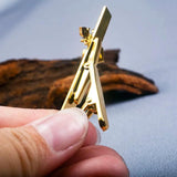 Classic Stainless Steel Saint Lily Tie Clip