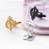 Vintage Sikhism Symbol Cufflinks Stainless Steel Mens Shirt Suit Amulet