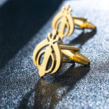Vintage Sikhism Symbol Cufflinks Stainless Steel Mens Shirt Suit Amulet