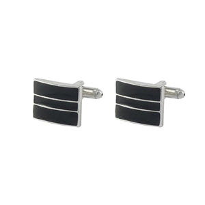 Men's Stripe Square Cufflinks Business Party Shirts Jewelry Gift