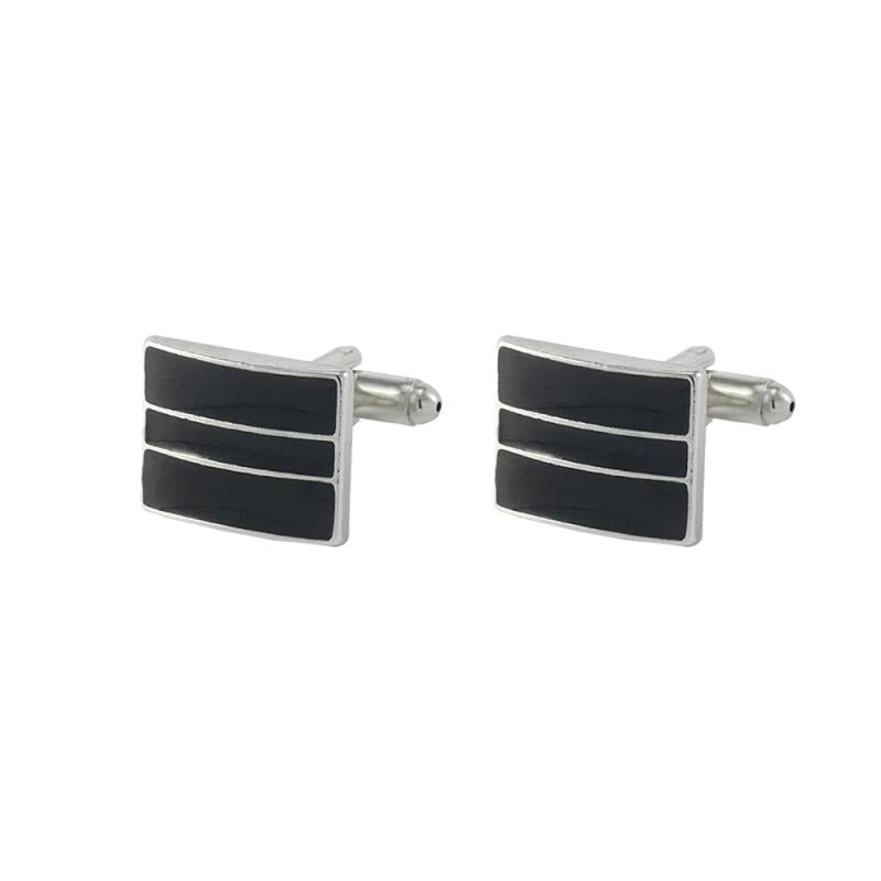 Men's Stripe Square Cufflinks Business Party Shirts Jewelry Gift