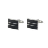 Men's Stripe Square Cufflinks Business Party Shirts Jewelry Gift