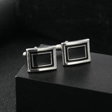 Men's Stripe Square Cufflinks Business Party Shirts Jewelry Gift