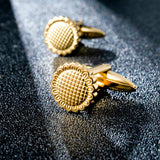Sunflower Cufflinks Stainless Steel Men Flower Cufflinks Groom Shirt Buttons