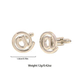 Silvery Hollow Out Cufflinks Symbol Mens Cuff Link Shirt Suit Tuxedo Button