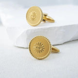 Retro Eye of Evil Cufflinks Stainless Steel Men Islamic Amulet