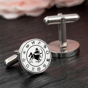 Sagittarius Stainless Steel Cufflinks Party Wedding Jewelry