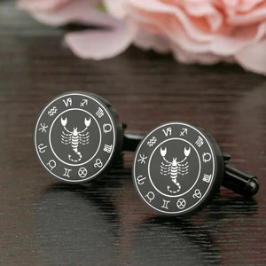 Scorpio Constellations Cufflinks Stainless Steel Men's Accessories