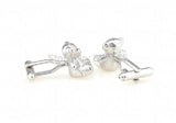Silver Teddy Bear Copper Material Men Cufflinks Wholesale