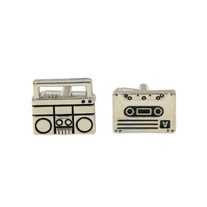 Vintage Recorder Tape Cufflinks - Music Lover Suit Shirt Button