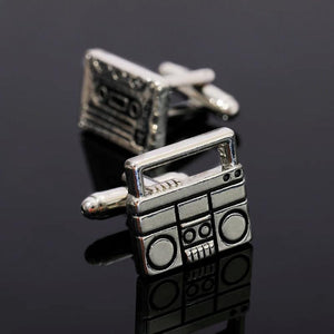 Vintage Recorder Tape Cufflinks - Music Lover Suit Shirt Button