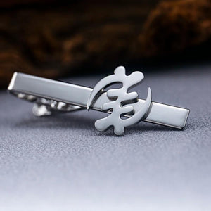 Vintage Africa Adinkra Symbol Tie Clip Classic African Ethnic Sign Amulet