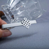 Chinese Knot Tie Clip Stainless Steel Lucky Amulet Necktie Clamp