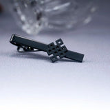 Chinese Knot Tie Clip Stainless Steel Lucky Amulet Necktie Clamp