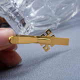 Chinese Knot Tie Clip Stainless Steel Lucky Amulet Necktie Clamp