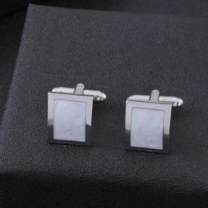 Marble Grain Square Cuff Links Enamel Cufflinks Gift