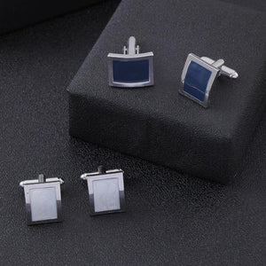 Marble Grain Square Cuff Links Enamel Cufflinks Gift