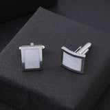 Marble Grain Square Cuff Links Enamel Cufflinks Gift