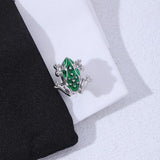 Mens Frog Green Pair Cufflinks Punk Rock Dazzling Cuff Links Jewelry
