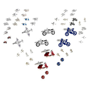 Bike Moto Plane Jet Cufflink Men Cuff Link