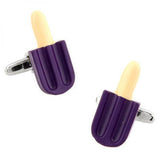 Purple Ice Cream Cufflink Cuff Link 2 Pairs