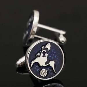 2 Pcs World Map Cufflinks Compass Round Cuff Links For Men Boy Tuxedo Shirts