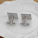Enamel Rhinestone Square Cufflink French Shirt Suit Cuff Link