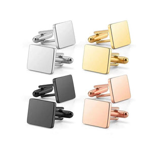Personalized Square Cufflinks for Groom