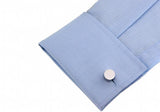 iGame Engravable Cuff Links Silver Copper Round Blank Gift